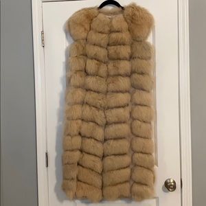 COPY - Real fur vest 110 cm